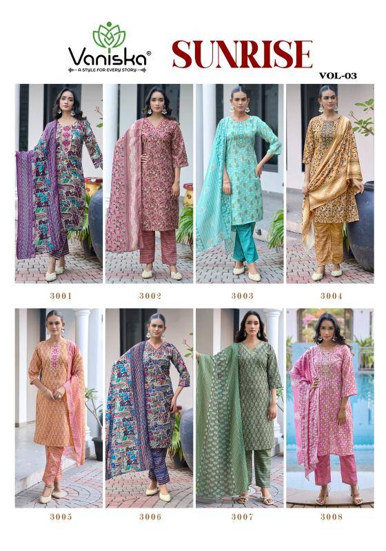 Vaniska sunrise vol 3 Latest Kurti designs in kolkata